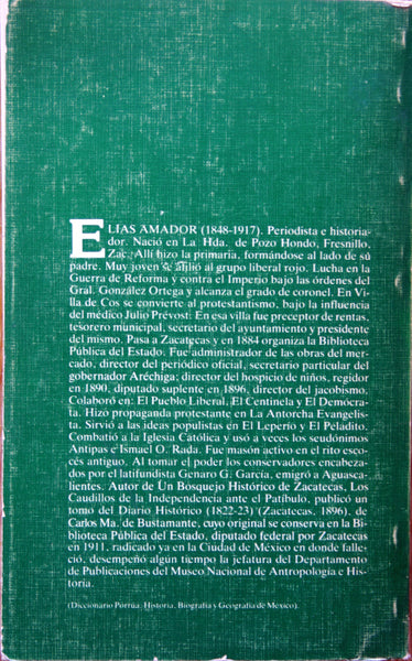 Bosquejo histórico de Zacatecas. Tomos I y II