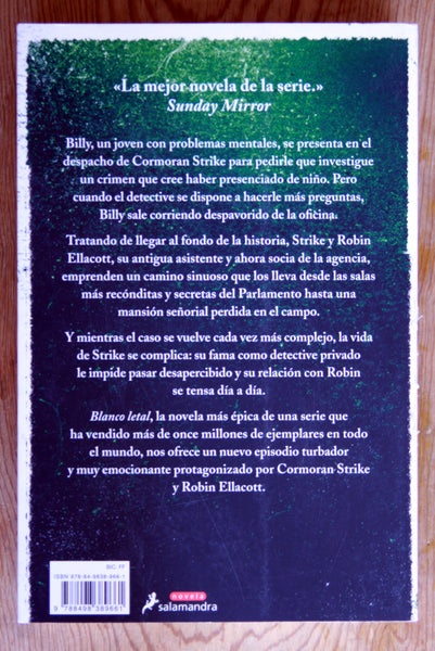 Blanco letal. Un nuevo caso de Cormoran Strike.