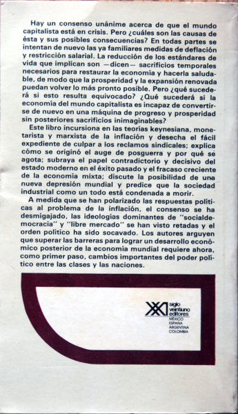 El capitalismo en crisis, la inflación y el estado