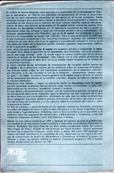 Génesis y estructura de "El capital de Marx" (estudios sobre los Grundrisse)