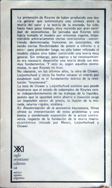 Revalorización de la economía Keynesiana