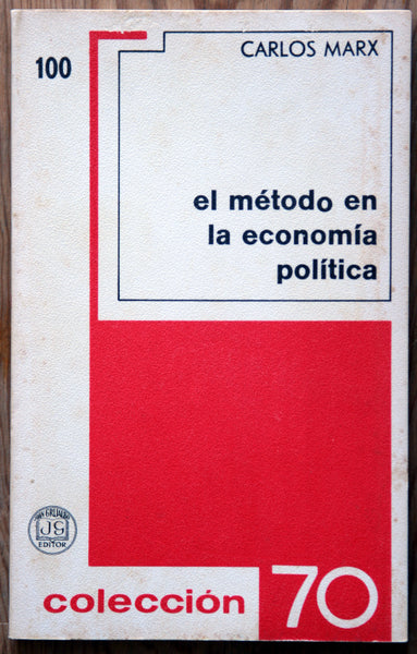 El método en la economía política