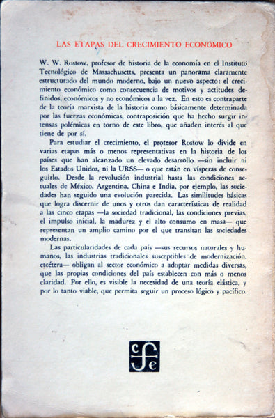 Las etapas del crecimiento económico