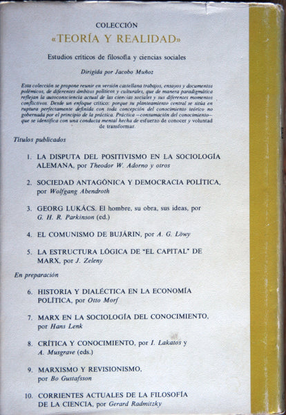 La estructura lógica de "El Capital" de Marx