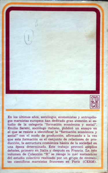 La categoría de "formación económica y social"