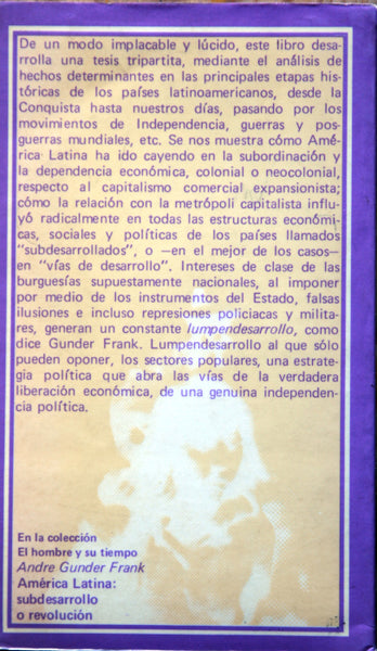 Lumpenburguesía: lumpendesarrollo