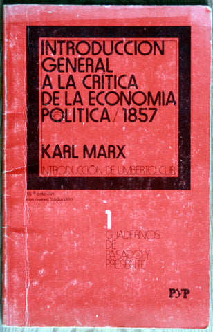 Introducción general a la crítica de la economía política/ 1857