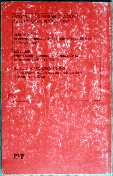 Introducción general a la crítica de la economía política/ 1857