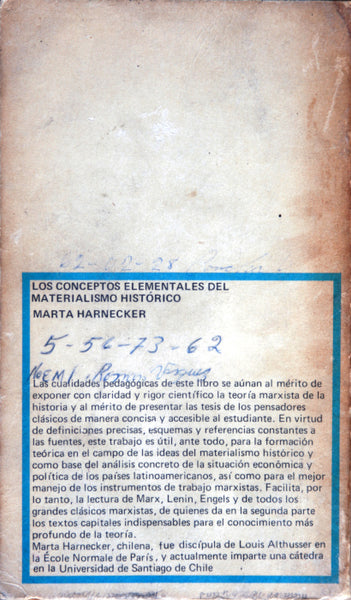 Los conceptos elementales del materialismo histórico