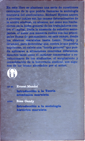 El marxismo y la sociología del sindicalismo