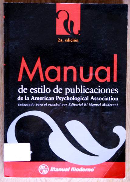 Manual de estilo de publicaciones de la American Psychological Association