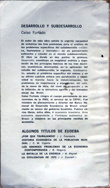 Desarrollo y subdesarrollo