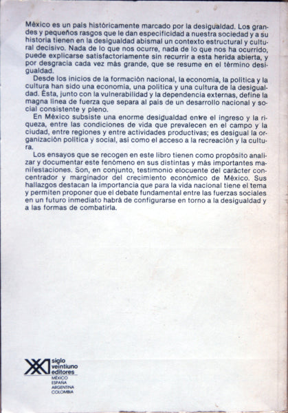 La desigualdad en México