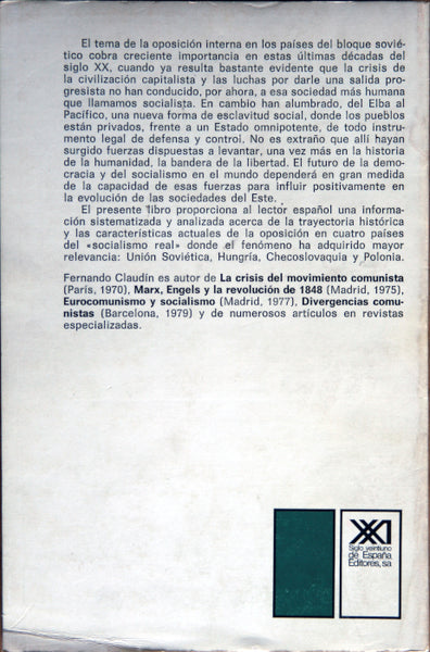 La oposición en el "socialismo real"