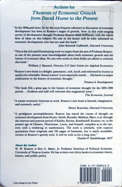 Theorists of Economic Growth from David Hume to the Present