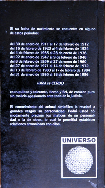 Tu horóscopo chino. Cerdo