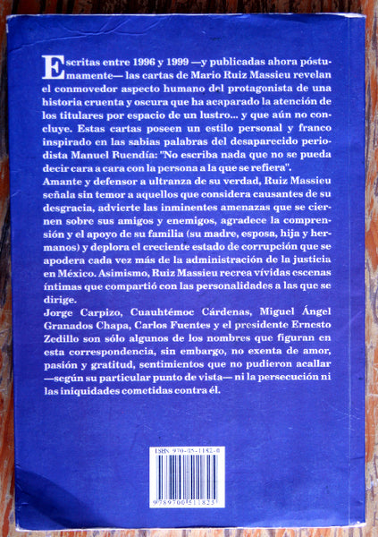Entrega inmediata. Cartas póstumas a personalidades políticas clave.