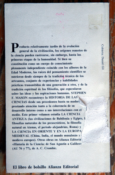 Historia de las ciencias. 1. La ciencia antigua, la ciencia en Oriente y en la Europa medieval