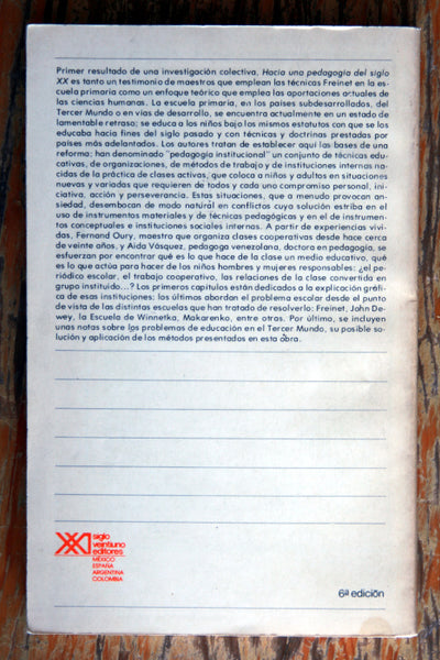 Hacia una pedagogía del siglo XX