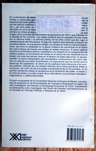 La formación del sistema político mexicano