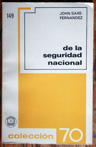 De la seguridad nacional