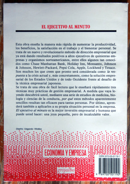 El ejecutivo al minuto. Nuevas técnicas de dirección.