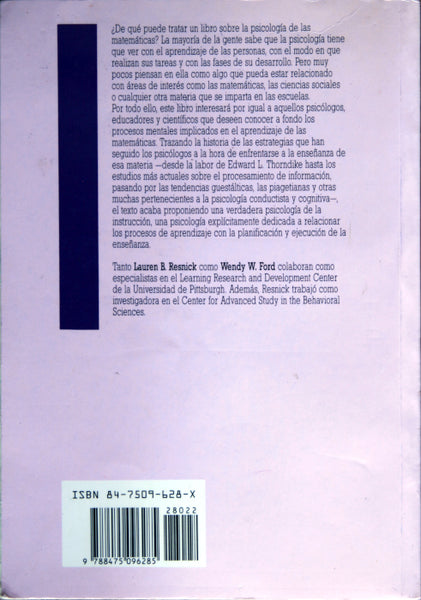 La enseñanza de las matemáticas y sus fundamentos psicológicos