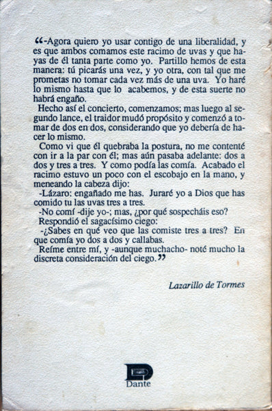 El lazarillo de Tormes/Vida del buscón Don Pablos