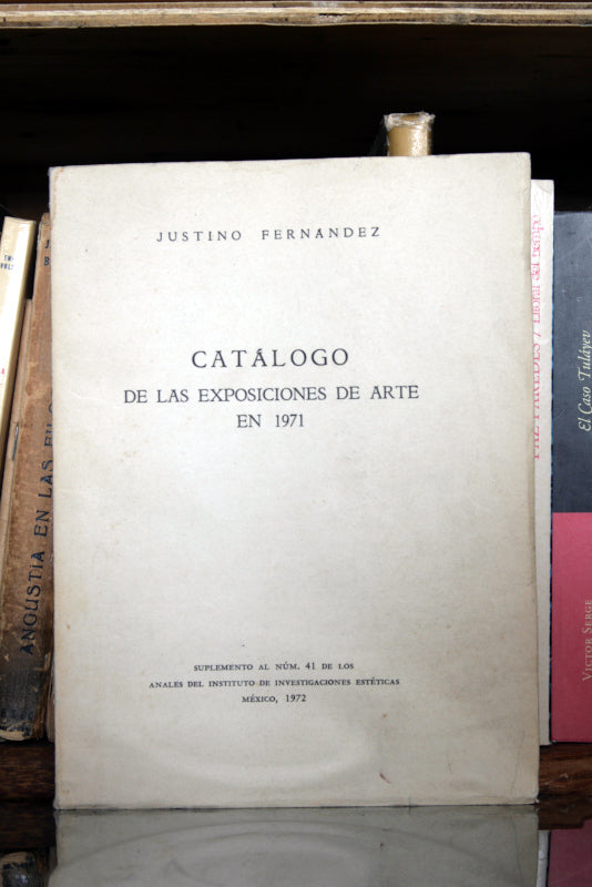 Catálogo de las exposiciones de arte en 1971.