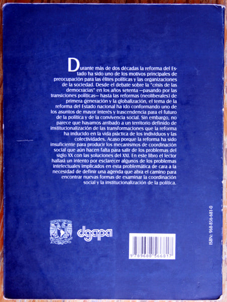 Reforma del estado y coordinación social
