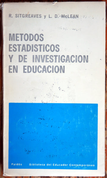 Métodos estadísticos y de investigación en educación