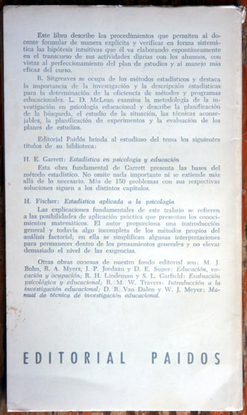 Métodos estadísticos y de investigación en educación