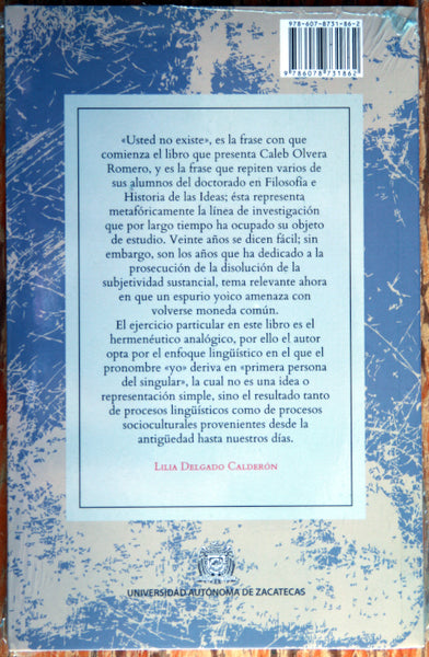 Crítica a la subjetividad pura. La disolución de la primera persona, un análisis hermenéutico de la identidad.
