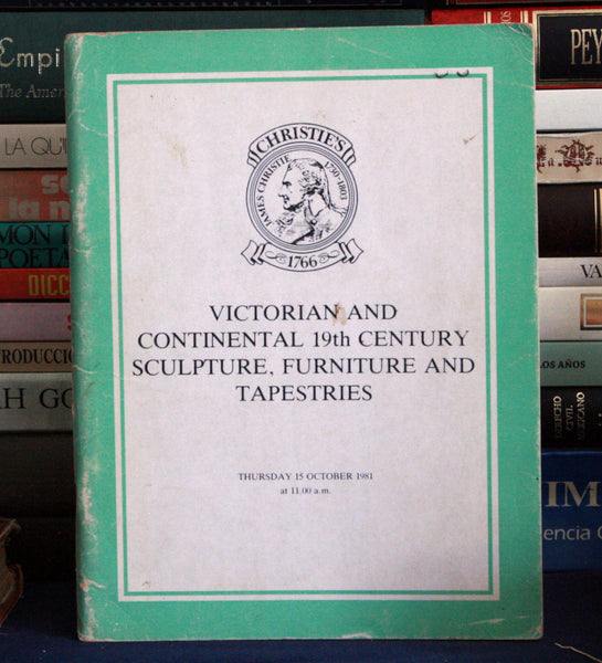 Victorian and Continental 19th Century Sculpture, Furniture and Tapestries
