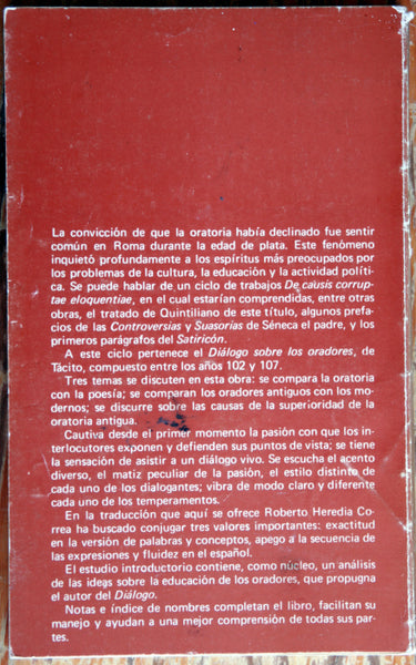 Diálogo sobre los oradores.