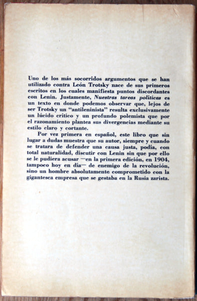 Nuestras tareas políticas