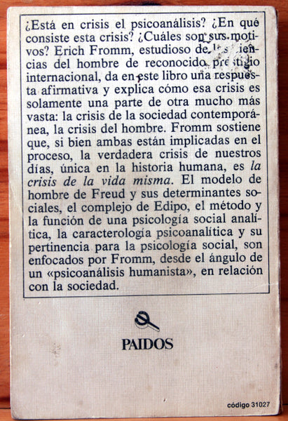 La crisis del psicoanálisis
