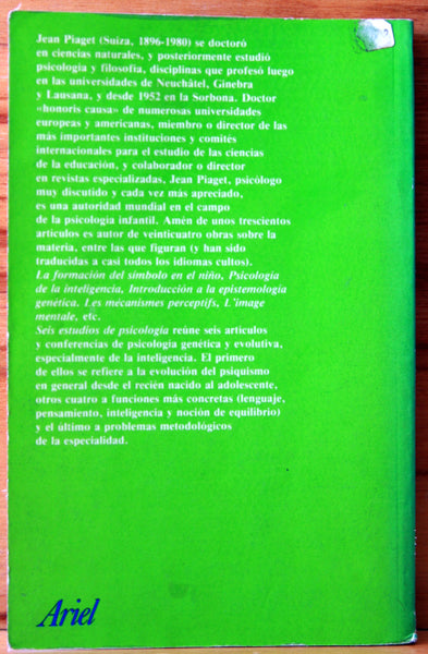 Seis estudios de psicología