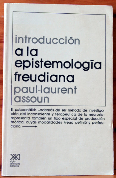 Introducción a la epistemología freudiana