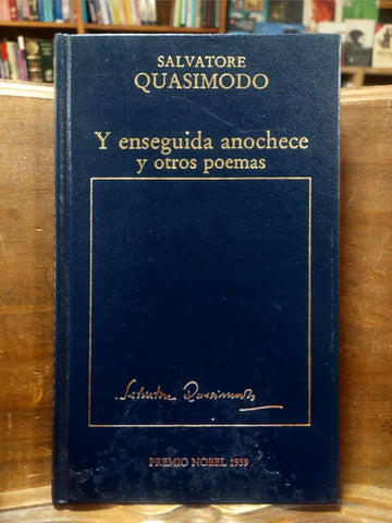 Y enseguida anochece y otros poemas